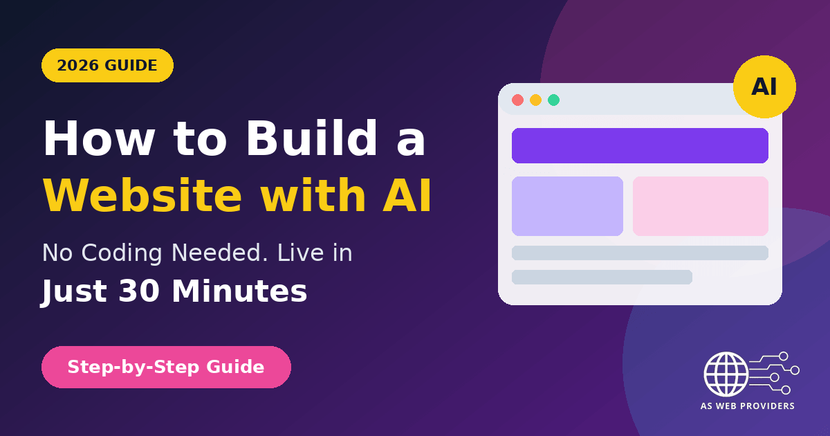 How to Build a Website With AI Without Coding in 2026